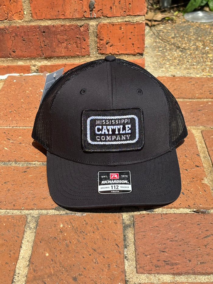 Youth Mississippi Cattle Company "License Plate #1" Patch Richardson 112Y Caps (2 Color Options)