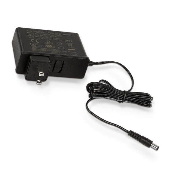 An AC Power Supply Cord with North American plug designed for SoClean 3 CPAP/BiPAP Sanitizers. The cord is black and there is a power brick with certification labels.