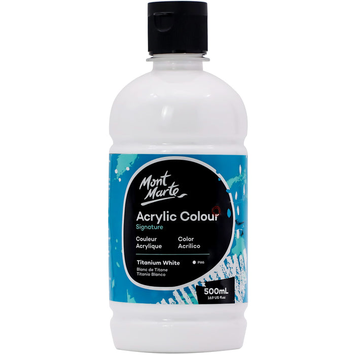 Acrylic Colour Signature 500ml (16.9 US fl.oz) - Titanium White