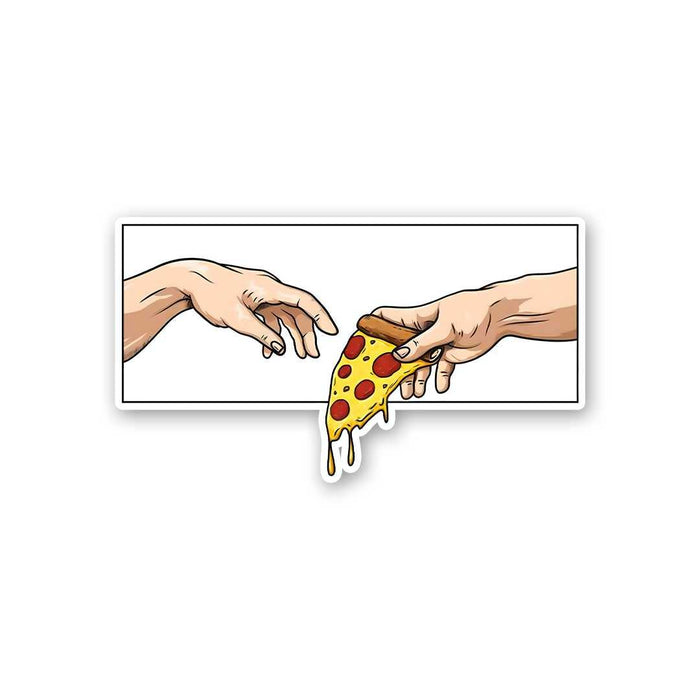 Adam Touching Pizza Sticker - Stickers | STICK IT UP