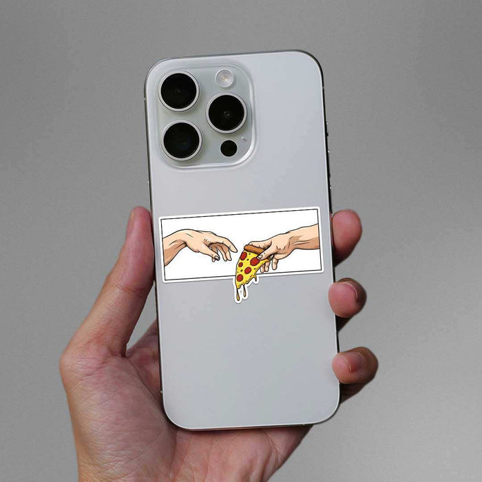 Adam Touching Pizza Sticker - Stickers | STICK IT UP