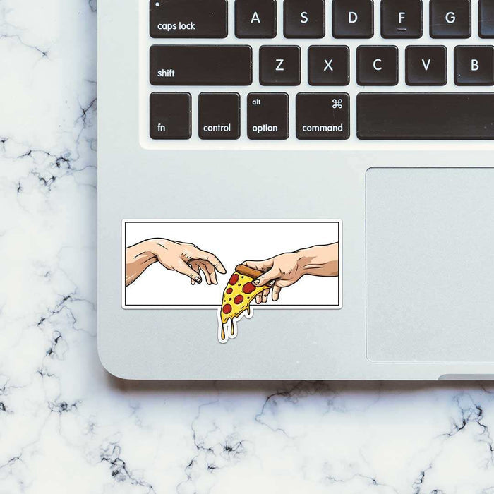 Adam Touching Pizza Sticker - Stickers | STICK IT UP