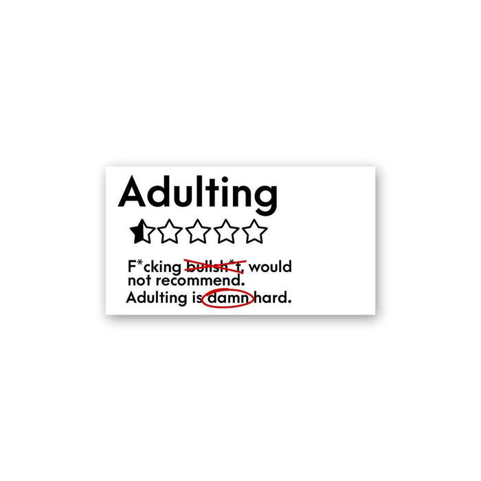 Adulting Damn Hard Sticker - Stickers | STICK IT UP