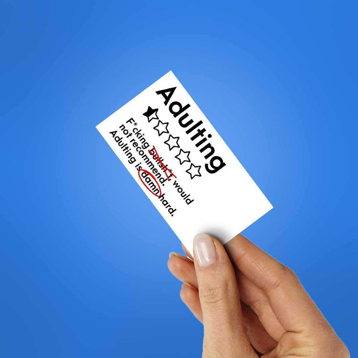 Adulting Damn Hard Sticker - Stickers | STICK IT UP