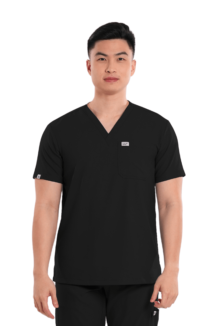 Airstretch® V-Neck Men Scrub Top