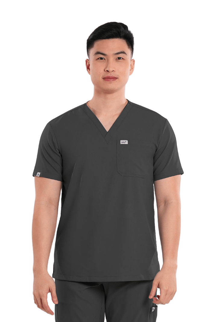 Airstretch® V-Neck Men Scrub Top