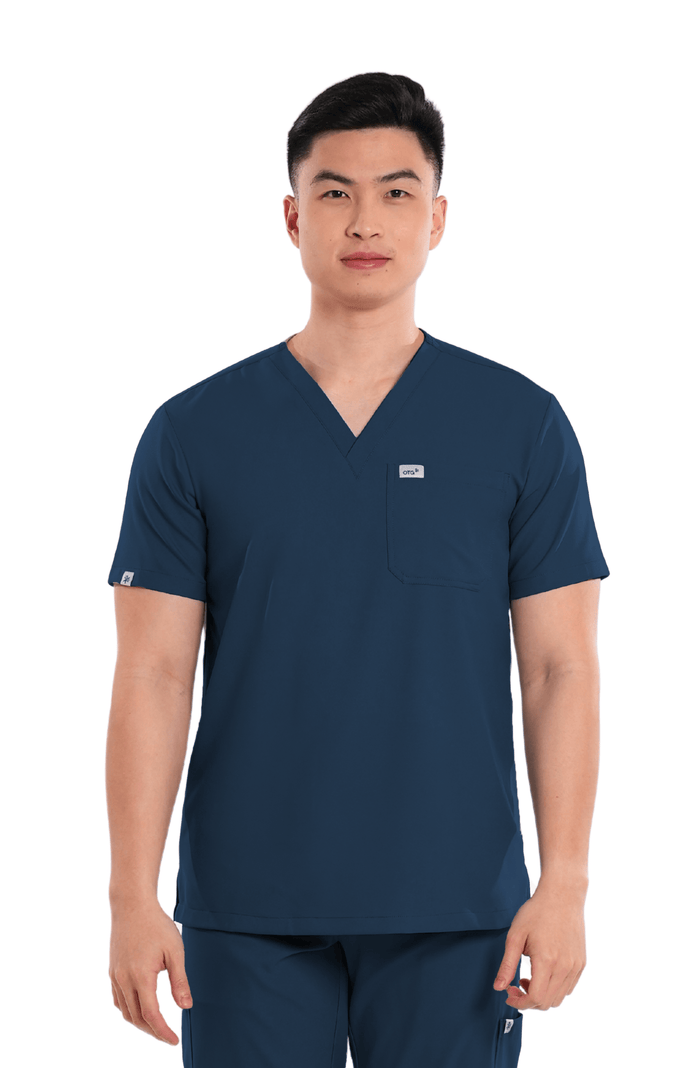 Airstretch® V-Neck Men Scrub Top