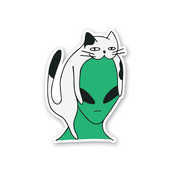 Alien Cat Sticker - Stickers | STICK IT UP