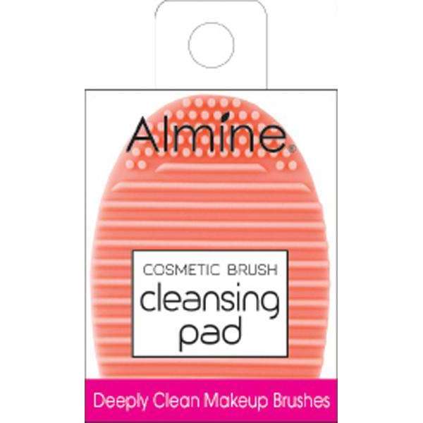 Almine Cosmetic Brush Cleansing Pad, 1 Count, Orange