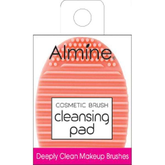 Almine Cosmetic Brush Cleansing Pad, 1 Count, Orange