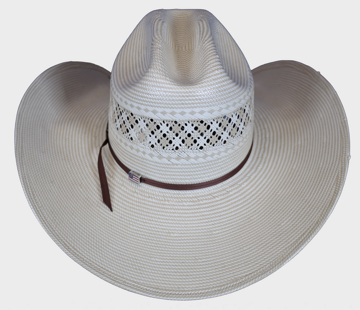 American Hat Company straw hat rear view.