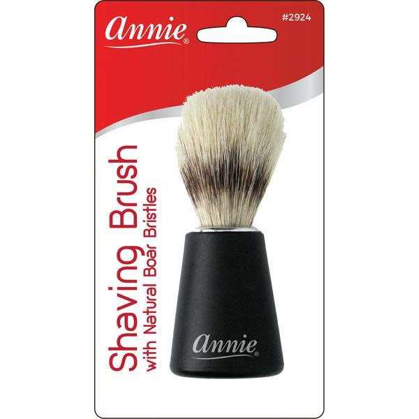 Annie Natural Shaving Brush, 1 Count, Black