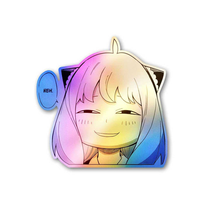 Anya Heh Holographic Sticker - Holographic stickers | STICK IT UP