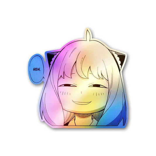 Anya Heh Holographic Sticker - Holographic stickers | STICK IT UP