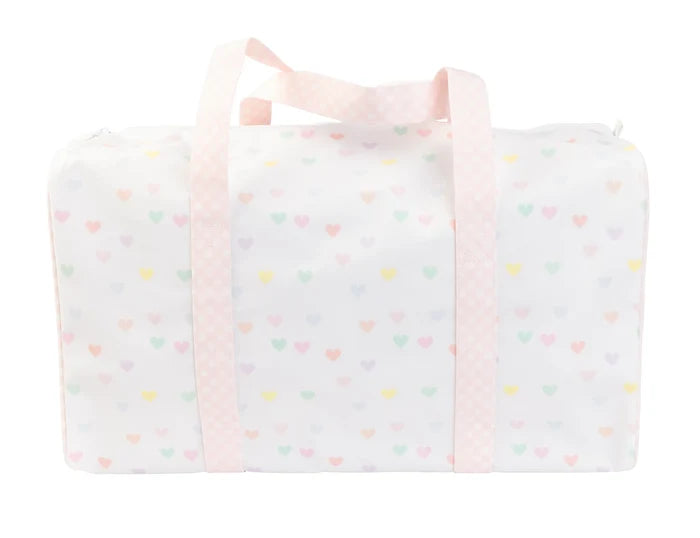 AOMI Pastel Hearts Duffle Bag