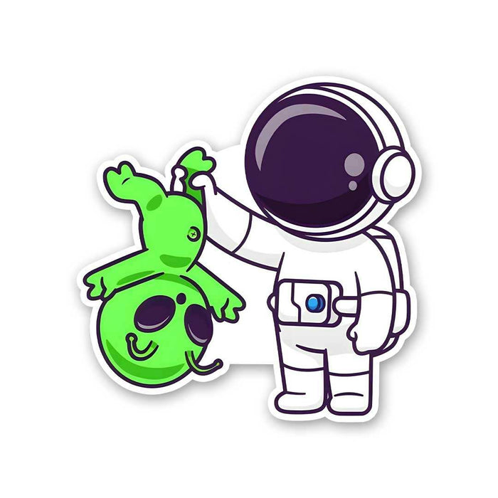 Astronaut Caught Alien Sticker - Stickers | STICK IT UP