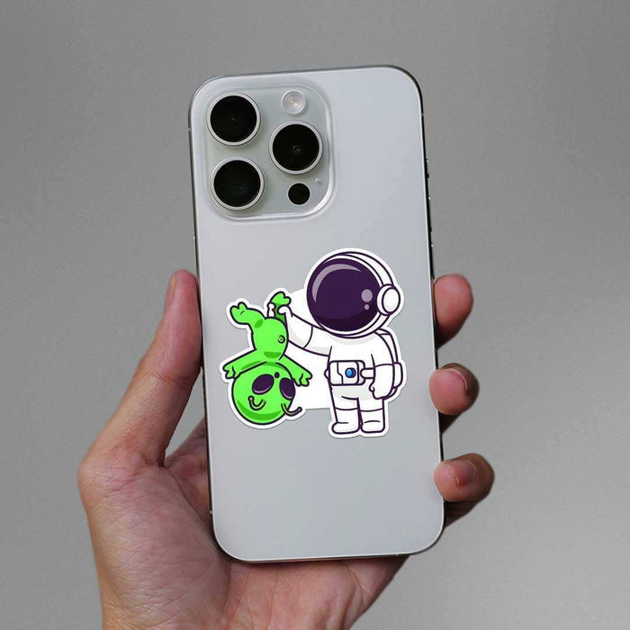 Astronaut Caught Alien Sticker - Stickers | STICK IT UP