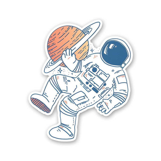 Astronaut Floting Sticker - Stickers | STICK IT UP
