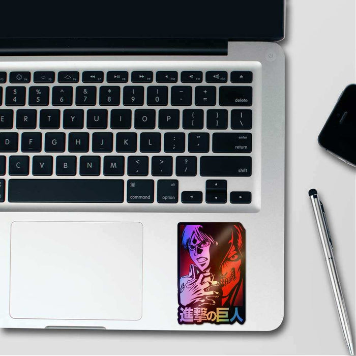 Attack On Titan Holographic Sticker - Holographic stickers | STICK IT UP