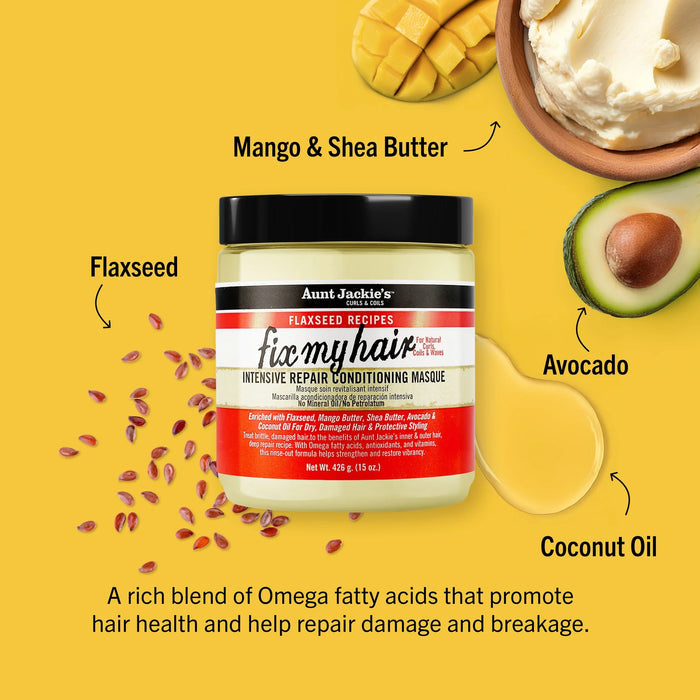 Aunt Jackie's Flaxseed Fix My Hair Masque 15oz