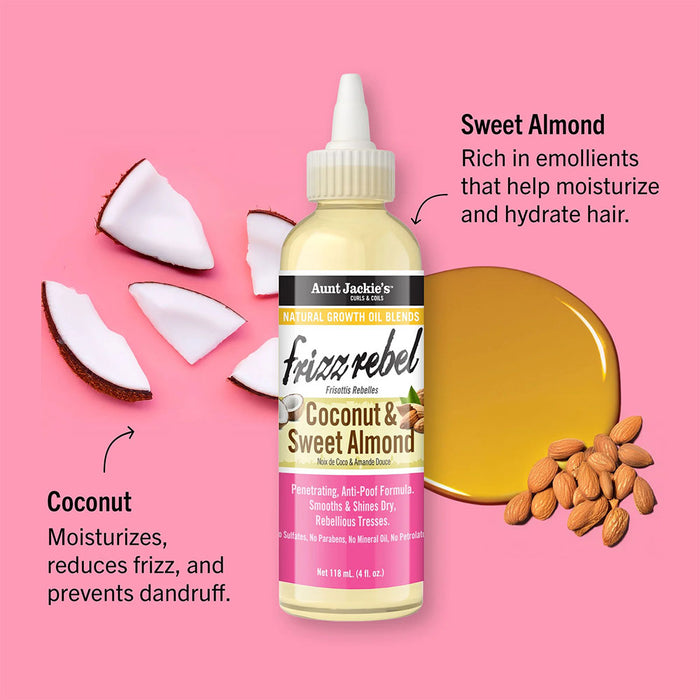 Aunt Jackie's Growth Oil [Frizz Rebel] 4oz