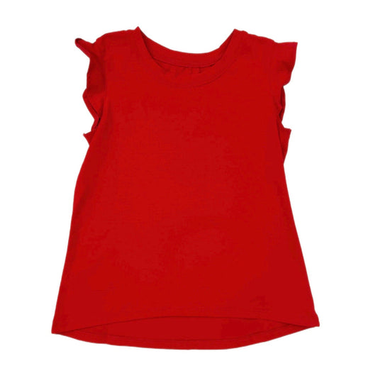 Azarhia Ruffle Shirt-Red