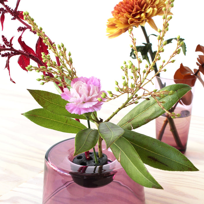 Bamboo Charcoal Kenzan Flower Stand