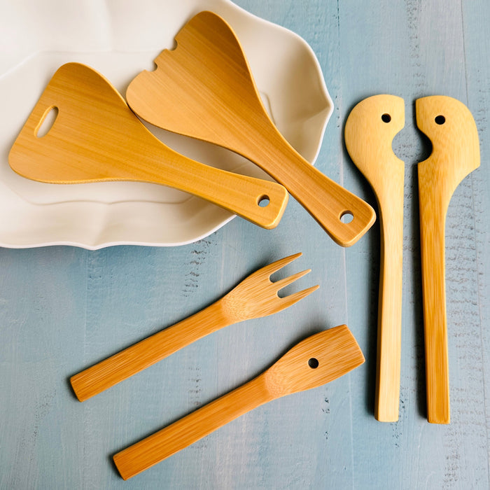 Bamboo Salad Server (Wide) by Kai Nobuo Kobo