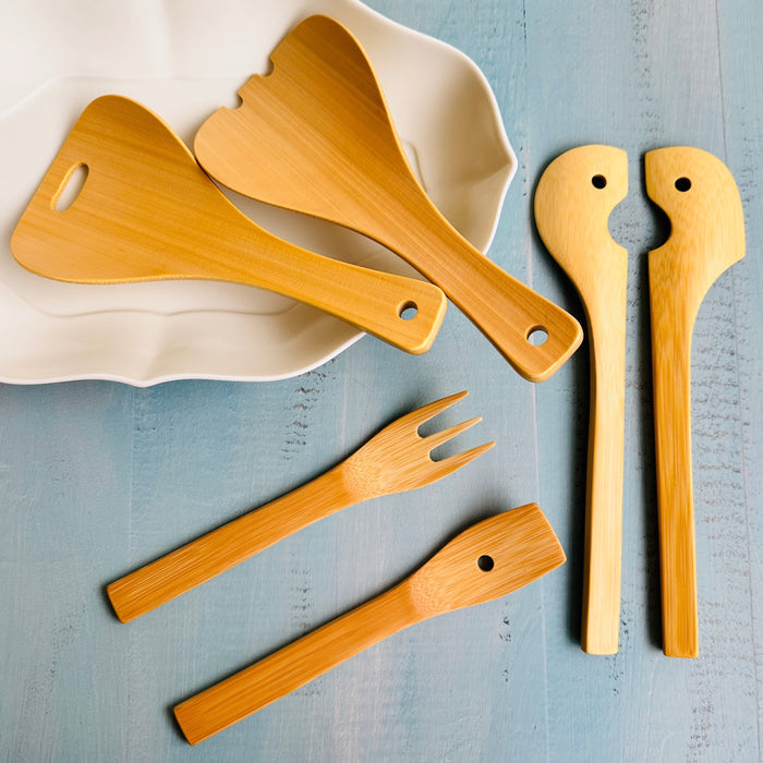 Bamboo Salad & Side Dish Server by Kai Nobuo Kobo