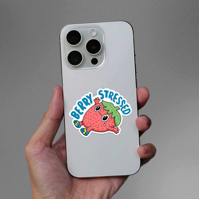 Berry Stressed Sticker - Stickers | STICK IT UP
