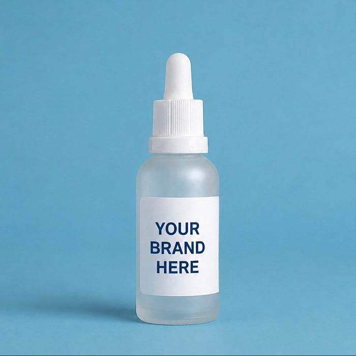 White Glass Dropper Bottle - Private Label Skin care - cellular cosmetics