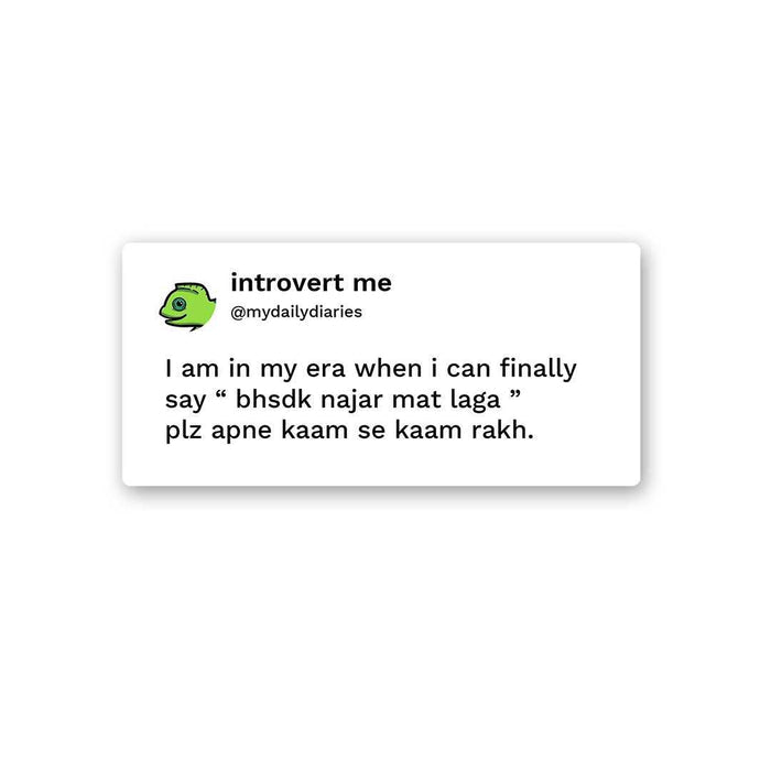 Bhsdk Najar Mat Laga Sticker - Stickers | STICK IT UP