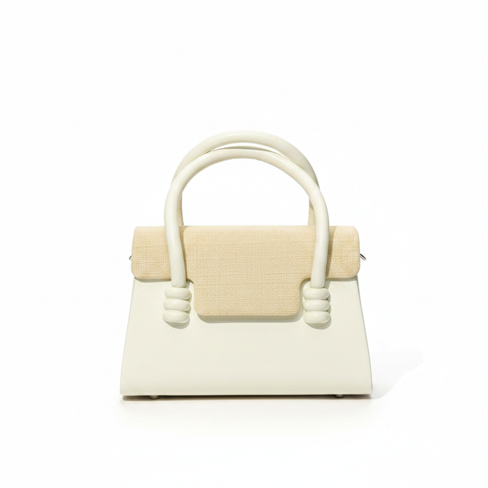 Biankini Mini Top Handle Bag Cream - White Background