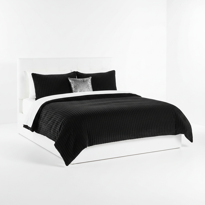Black Velvet 4pc Duvet Set 5x6