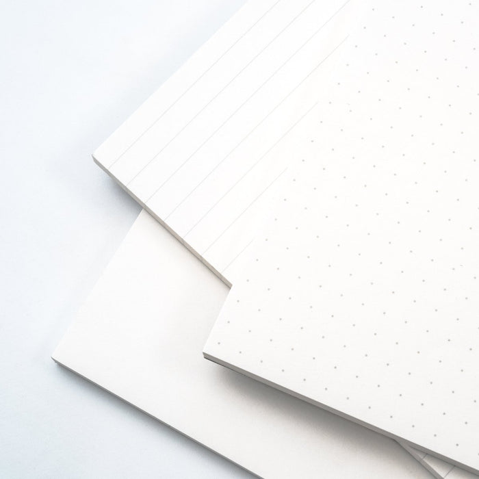 A5 legal pad, dot, ruled, and blank