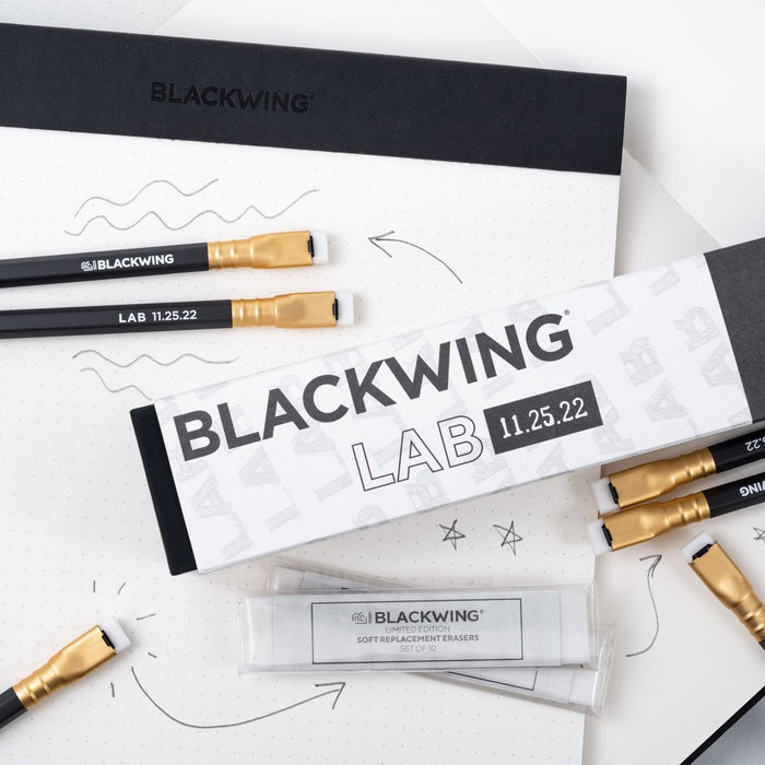 A Blackwing Lab 11.25.22 - Set of 12 Pencils + Replacement Erasers