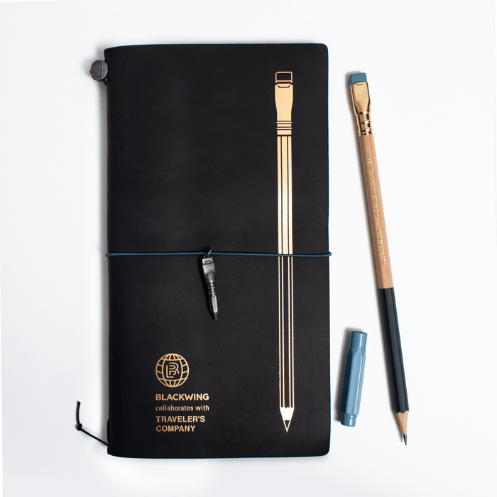 Blackwing x TRAVELER'S COMPANY notebook, pencil, and point guard