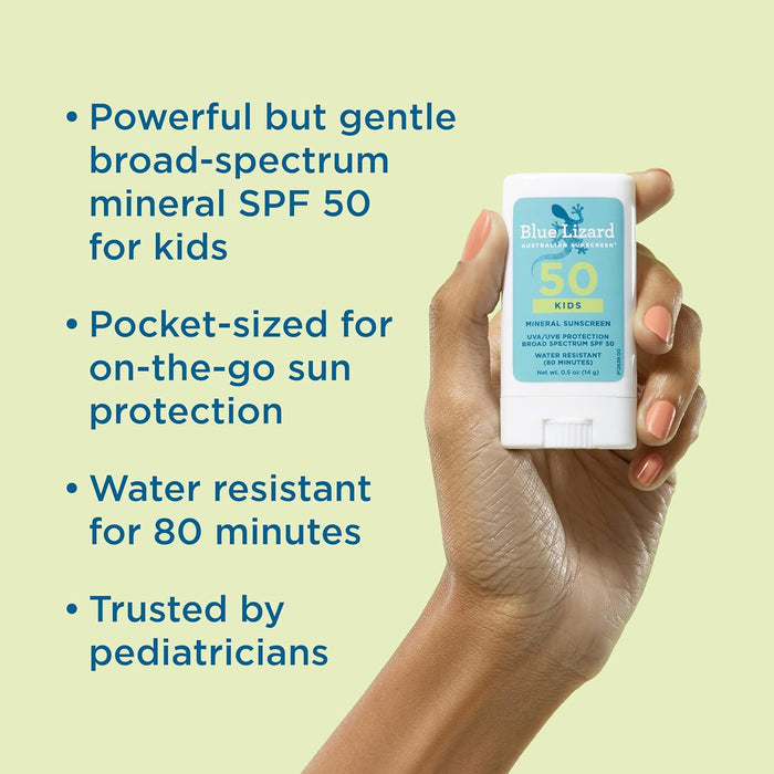 Blue Lizard Kids Mineral Sunscreen Stick SPF 50 (0.5oz)