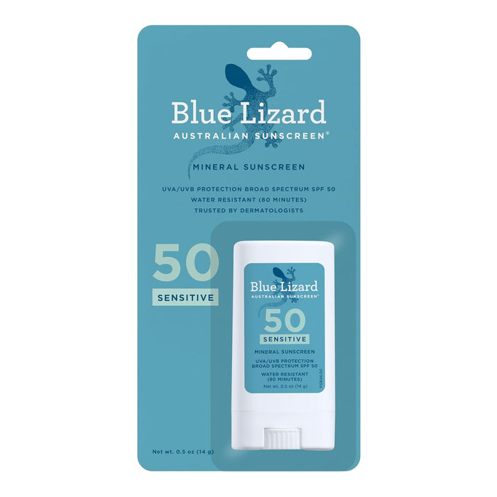 Blue Lizard Sensitive Mineral Sunscreen Stick SPF 50 (0.5oz)
