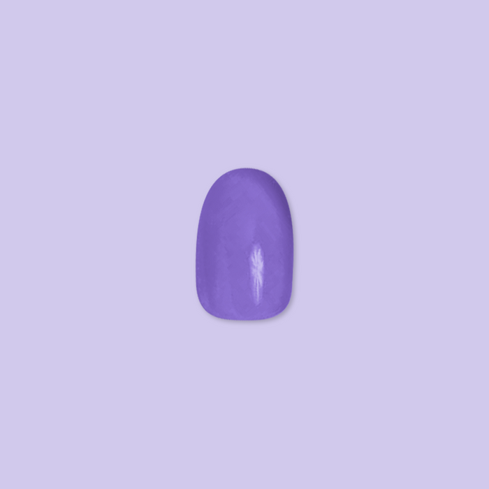 Bold & Unshaken - Press-On | Extra Short | Round purple false nail for quick, stylish at-home mani or manicure.