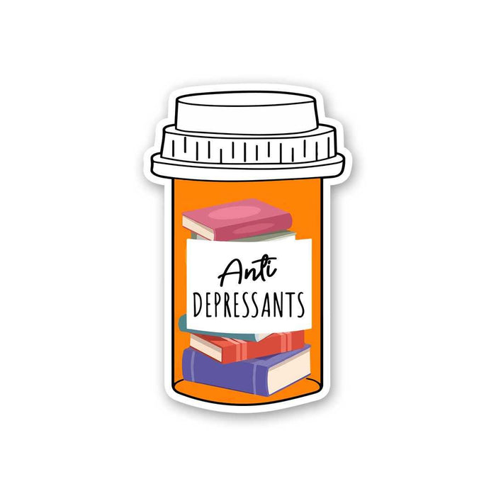 Book Is Anti Depressants Sticker - Stickers | STICK IT UP