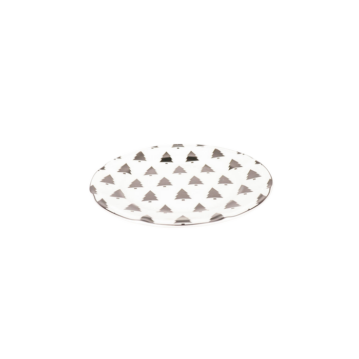 Bord - Kerstbomen - Newbone China - 19,5x19,5x1,2cm