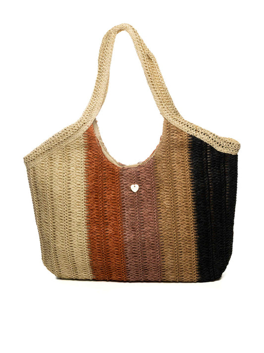 HATYOU borsa a spalla carta naturale BP0372 CARTA-NATURALE