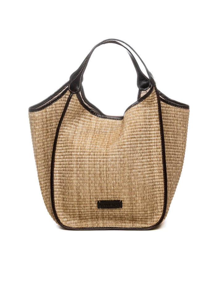 DI LORENZO borsa a spalla gioia beige GIOIA RAFFIA-BEIGE