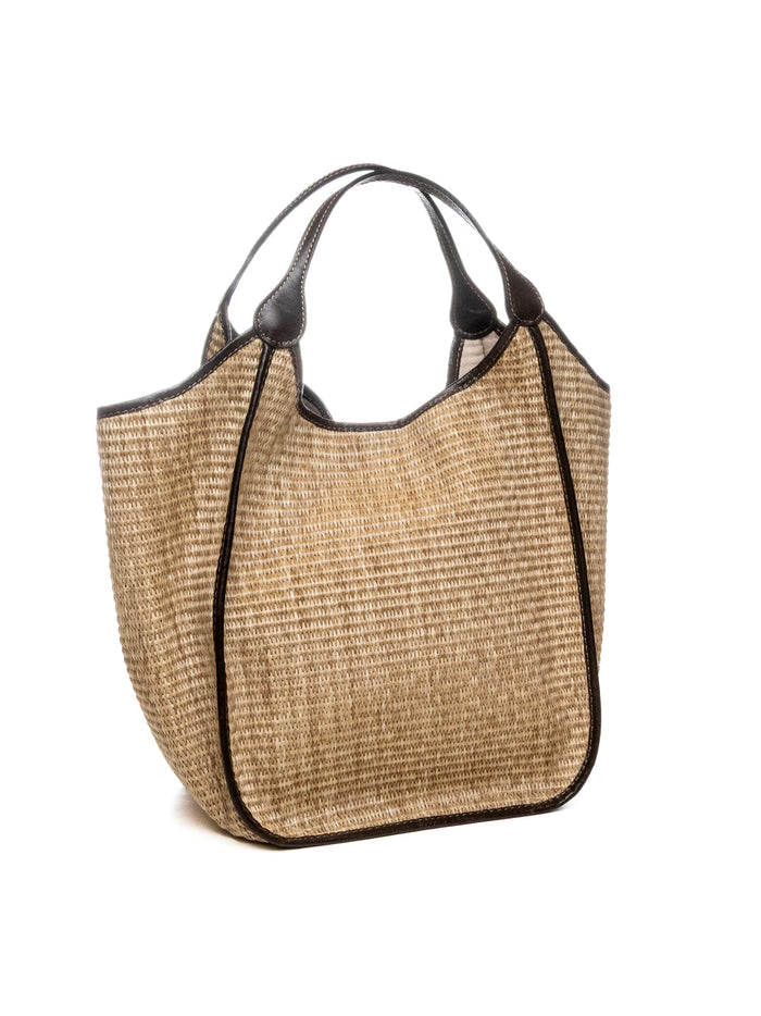 DI LORENZO borsa a spalla gioia beige GIOIA RAFFIA-BEIGE