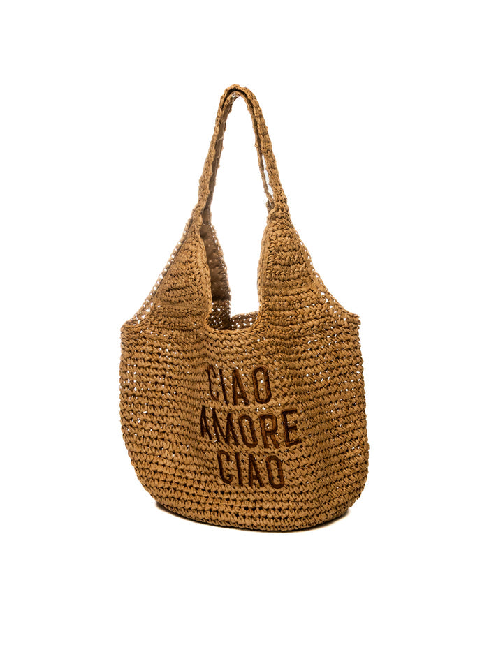 LE PANDORINE borsa a spalla luce naturale PS2632B78 LUCE-C01