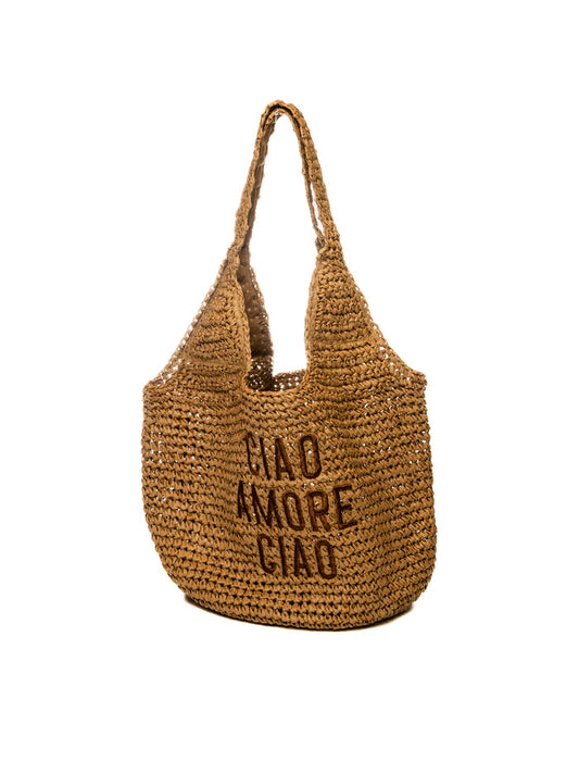 LE PANDORINE borsa a spalla luce naturale PS2632B78 LUCE-C01