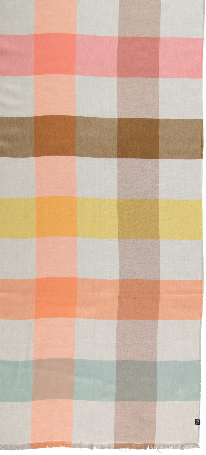 Box Check Print Scarf