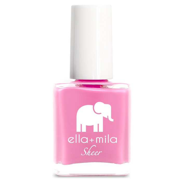 Brave pink tint sheer nail polish bottle – ella+mila Sheer