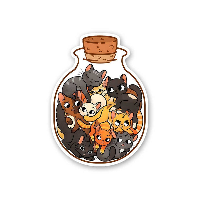 Bundle Of Cats Sticker - Stickers | STICK IT UP